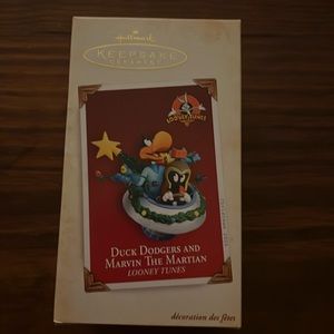 Hallmark keepsake duck dodgers and Marvin the Martian